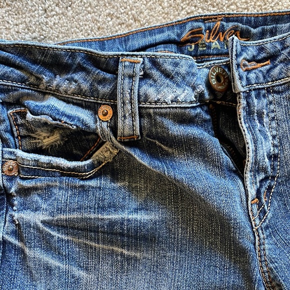 Vintage Silver Bootcut Jeans - Picture 2 of 5